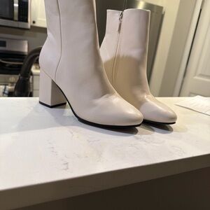 Altar'd State Cream Ankle Boots